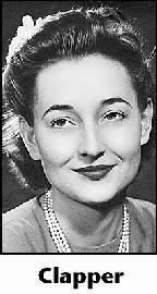 MARY CLAPPER Obituary (2012)