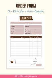 Order Form Template Printable Small Business Order Form Invoice Template Generic Order Form Blank Order Form Template Invoice Printable Order Form Template Template Printable Invoice Template