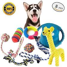 cuteshower dog pet rope toys tooth cleaning cotton rope clean ball toys 8 pack chew toy suitable for all types of dogs click best dog toys dog ball cat toys
