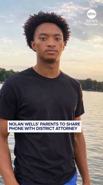 The parents of Nolan Wells say they are ready to share their son's  cellphone with the authorities investigating his death after meeting with  the district attorney., ABC News' Aaron Katersky reports.