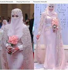 For Couples Only Long Bridal Gown Cape Wedding Dress Pink Wedding Gowns