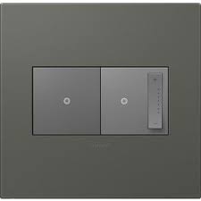 Shop Legrand Adorne 2 Gang Soft Touch Moss Grey Double Square Wall Plate At Lowes Com Plates On Wall Modern Light Switches Design
