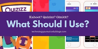 Like kahoot, you can ask questions to students, but instead of taking direct answers, you create a poll. Kahoot Quizizz Gimkit What Should I Use Technology Pursuit
