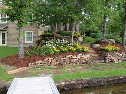 Check spelling or type a new query. Rock Wall And Natural Landscaping Hilltop Landscaping Lake Martin Alabama Backyard Landscaping Designs Rock Wall Gardens Front Yard Landscaping Design