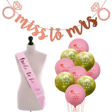 We have included third party products to help you navigate and enjoy life's biggest moments. Party Decorations Miss To Mrs Bachelorette Party Decorations Kit Bridal Shower Supplies Home Garden