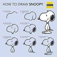 Now you will draw out the shape of woodstock's head, face and neck. Schulz Museum At Home Charles M Schulz Museum