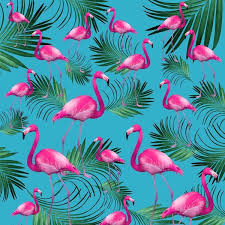 Summer Flamingo Palm Vibes 2 Wallpaper From Happywall Bluebackground Tropicalleaves Inter Pink Flamingo Wallpaper Flamingo Wallpaper Wallpaper Iphone Summer