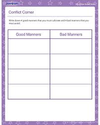 Class 4th workbook activities 10/5/20. Conflict Corner Social Skills Worksheet For 5th Grade Distinguishing Good Bad Ma Special Education Social Skills Social Skills Social Skills Middle School