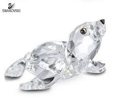 Swarovski Clear Crystal Animal Figurine Baby Sea Lion 7661nr000004 Swarovski Vetrate Pietre