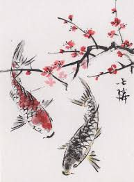 Pin By Rocky Vasq Art On Water Color Koi Art Japanese Art Chinese Art