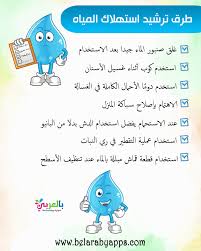 افكار عن ترشيد الماء للاطفال استخدامات الماء في الحياة بالعربي نتعلم in 2021