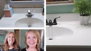 4 Vanity Top Spray Paint 90 Bathroom Makeover Awesome Before Afters Youtube