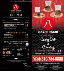Online Menu of Hachi Hachi Restaurant, De Queen, Arkansas, 71832 - Zmenu
