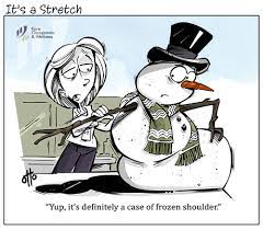 Yup It S Definitely A Case Of Frozen Shoulder It S A Stretch Cartoo Physical Therapy Humor Physical Therapy Memes Doctor Of Physical Therapy