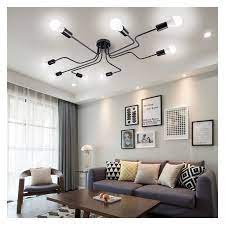 Try it now by clicking iron ceiling lights and let us have the chance to serve your needs. Wholesale Vintage Wrought Iron Led Ceiling Lamp Living Room Bedroom Lamparas For Home Lighting 6 Black From China