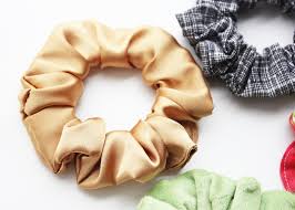 Close fabric again, enclosing the ribbon, selvage or twill tape. Easy Scrunchie Pattern Sew A Diy Scrunchie In Minutes