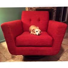 Hughes Swivel Chair Key Largo Ruby Photo By Brian Darling Kid Friendly Furniture Pet Friendly Fabric Joybird Furniture