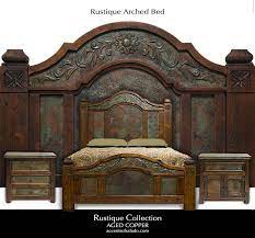 Hacienda Style Bed With Copper Inlay New Online At Accents Of Salado Old World Bedroom Rustic House Tuscan Decorating