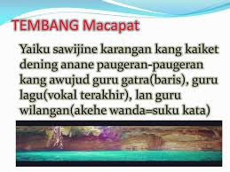 Tembang macapat tembang yaiku reriptan kanthi paugeran tartamtu kang pamacane dilagokake, lan bias diiringi wiramaning gendhing. Paugerane Tembang Gambuh Yaiku Guru Jpg