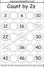 skip counting by 2 count by 2s 4 worksheets free