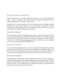 A peer to peer is a decentralized exchange platform. Peer To Peer Money Transfer Tips By Kayla Sanchez Issuu