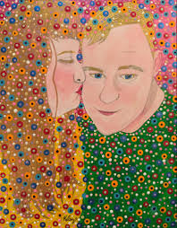 Art inspired by love and dots