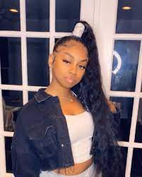 Pinterest Newwaves Newwaves Pinterest Hair Ponytail Styles Weave Ponytail Hairstyles Slick Ponytail
