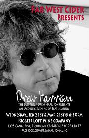 Drew Harrison is back at Riggers Loft tomorrow night. Come and enjoy great  wine, cider, food and music.