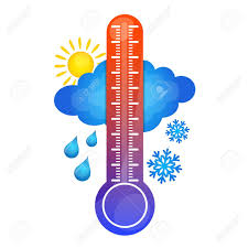 The measured amount of heat in a place or in the body: Simbolo De Cambio De Temperatura Sol Termometro Lluvia Nieve Ilustraciones Vectoriales Clip Art Vectorizado Libre De Derechos Image 75985636