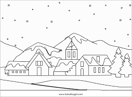 Disegni Da Colorare Biglietti Auguri Immagini Da Stampare Disegni Da Colorare Disegni Da Colorare Natalizi Paesaggi