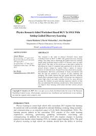 Terhadap data laporan keuangan yang menyebabkan pertanyaan terhadap akuntabilitas publik Pdf Physics Research Aided Worksheet Based Rgv To Sma With Setting Guided Discovery Learning