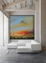 Perfect for my dining table top! Large Yellow Painting Sky Landscape Abstract Canvas Painting Minimalist Abstract Painting Canvas Abstract Painting Dining Room Art Painting Oil Art Collectibles Delage Com Br