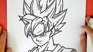 Comment Dessiner Goku Super Saiyan Blue De Dragon Ball Super Youtube