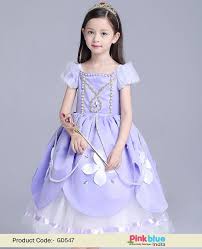 Disney Princess Sofia The First Birthday Costume Sleeping Beauty Princess Dress Kids Tutu Dress Infant Flower Girl Dress