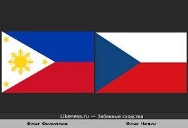 The national flag of the czech republic (czech: Flag Filippin Pohozh Na Flag Chehii Zabavnye Shodstva