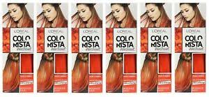 Try out and create subtle hints of teal, red, orange, or burgundy hair. 6 X Loreal 80ml Colorista Washout Hair Colour Vivid 2 Weeks Orange Hair New Ebay
