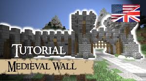 Minecraft maps / land structure. Minecraft Tutorial Medieval Wall English Youtube