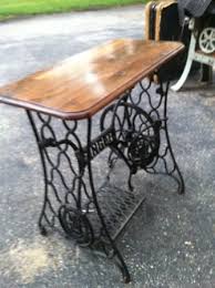 Vintage Sewing Machine Base Repurposed Woodworking Talk Woodworkers Forum Sewing Table Repurpose Singer Sewing Tables Sewing Table