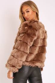 This coat is a true camel brown that's neither too warm nor too cool so it works against any skin tone. Camel Faux Fur Jacket Estelle Rebellious Fashion