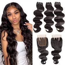 We offer you a wide range of hair types to attain different styles. Amazon Com Brazilian Body Wave Bundles With Closure 8a Unprocessed Virgin Hair 3 Bundles With 4x4 3 Part Lace Closure 10 12 14 10 10a Ocean Wave Human Hair Bundles With Closure 70g Bundle Beauty