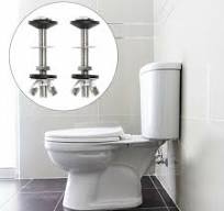 Boulon de toilette kit de boulons de réservoir à bol, kit de 2 pièces pour  cassette à vis, fixation universelle pour WC en acier inoxydable, facile à  ...
