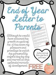 End Of Year Letter To Parents Sentimental Letter To Parents End Of Year Letter To Students
