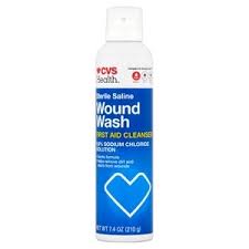 · good but strong spray · perfect for piercings. Cvs Health Sterile Saline Wound Wash