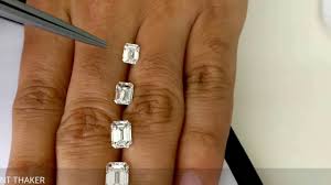 Emerald Cut Diamond Size Compare On Hand 1ct Untill 2ct