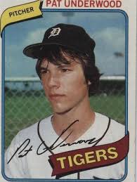 FREE SHIPPING-MINT-1980 Topps #709 Pat Underwood TIGERS PLUS BONUS CARDS
