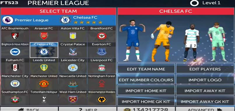 Download First Touch Soccer23 Obb Data updated player transfers new season kits faces
