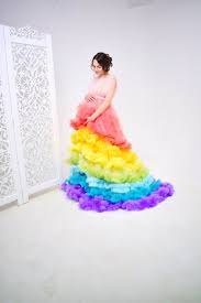 Whether it's your first baby or your fifth, maternity photography is a great way to capture this special time in life. Rainbow Maternity Dress Rainbow Maternity Gown Pregnancy Etsy