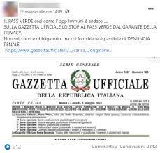 In nessun punto dell'intervista stanzione parla di rischio di denuncia penale ai soggetti che richiederanno il green pass. Il Garante Della Privacy Contro Il Green Pass Precisazioni Necessarie E Acchiappaclick Sui Social