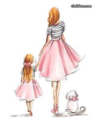 Happy Mothers Day Art Ideas Mothers Day Clipart Mothers Day Art 2020 Mother Daughter Art Mother And Daughter Drawing Mothers Day Drawings