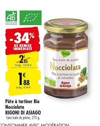 Voici les premiers pots de notre pâte à tartiner cru et vegan. Offre Pate A Tartiner Bio Nocciolata Rigoni Di Asiago 34 De Remise Immediate Chez Carrefour